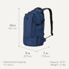 SWISSGEAR CITY PACK, SLIM PROFILE, 15.9L, 18-INCH SA3598 - NAVY BALLISTIC New