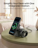 ANKER 3-IN-1 CUBE MAGSAFE COMPATIBLE QI2 15W FOLDABLE CHARGING STATION - BLACK