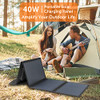 Alpha Digital SFZD-40 40W 18V Foldable Portable Solar Charging Panel - Black New