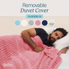 Quility Weighted Blanket for Adults 25 LB Queen Size Heavy Blanket - Pink New