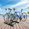 Goplus® Two Bicycle Bike Stand Rack Cycling Rack Floor Storage Organizer - NEW New