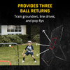 SKLZ PITCHBACK BASEBALL SOFTBALL PITCHING NET REBOUNDER 2' 9" X 4' 8" -RED/BLACK