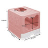 UIMNJHUKE Foldable Cat Litter Box with Lid, Extra Large Kitty Litter Box - Pink New