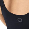 MHM004 HANES WOMEN'S MOVES CROP BRALETTE V-NECK CROPPED PULLOVER 2XL - BLACK