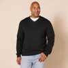 AMAZON ESSENTIALS MEN'S REGULAR FIT COTTON V-NECK PULLOVER SWEATER CHARCOAL XS