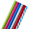 Hallmark All Occasion Wrapping Paper Bundle with Cut Lines (Pack of 6) 5JXW1746 New