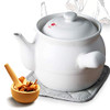 Traditional Ceramic Medicine Pot Decocting (White, Size : 3100ML)