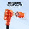 VEVOR 15 FT EXTENSION 50 AMP, STW POWER CORD, 14-50R FEMALE, 14-50P MALE PLUG