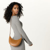 The Drop Women’s Kinsley Cresent Crossbody Bag, Cognac, One Size New