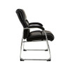 STAPLES Guest & Reception Chair - Bonded Leather - Black New
