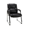 STAPLES Guest & Reception Chair - Bonded Leather - Black New
