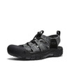 1022252 KEEN MEN'S NEWPORT H2 CLOSED TOE WATER SANDALS SIZE 9 BLACK/STEEL GREY
