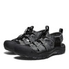 1022252 KEEN MEN'S NEWPORT H2 CLOSED TOE WATER SANDALS SIZE 9 BLACK/STEEL GREY