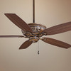 Minka-Aire F659-BCW Downrod Mount 5 White/Cream Blades Ceiling Fan - Walnut New