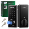 PHILIPS FINGERPRINT KEYLESS ENTRY DOOR LOCK, ELECTRONIC DOOR LOCK MATTE BLACK