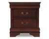 Alisdair Dark Brown Two Drawer Night Stand New