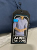 JAMES TAYLOR SHORT SLEEVE DRESS BUTTON DOWN SHIRT - SIZE: MEN XL - NAVY New