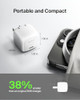 BELKIN 30W COMPACT USB C CHARGER BLOCK, FAST CHARGING FOR TRAVEL - WHITE