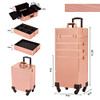 KECHIN 5-in-1 Professional Rolling Makeup Train Case Large Storage B0BYNT6BK3 New