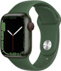 For Parts: APPLE WATCH SERIES 7 GPS + CELLULAR 41mm GREEN ALUM CASE CLOVER CRACKED SCREEN