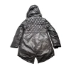 LONDON FOG GIRLS QUILTED PUFFER PARKA FAUX FUR‎ HOOD JACKET SIZE YOUTH M - BLACK New
