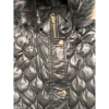 LONDON FOG GIRLS QUILTED PUFFER PARKA FAUX FUR‎ HOOD JACKET SIZE YOUTH M - BLACK New