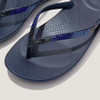 DG5-399-040 FitFlop Women's iQUSHION Ombre-Sparkle Flip-Flops Midnight Navy 6