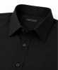 JAMES TAILOR SHORT SLEEVE DRESS SHIRT - SIZE: MEN L - BLACK New
