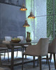 Zeyu 3-Lights on Pendant Light for Kitchen Dining Room 016-3 ORB - Brown New