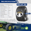 MaxAuto 20x10.00-8 Lawn Mower Tires 20x10-8 Tractor Turf 4PR/Ply Tubeless 2 Pack New