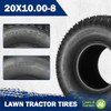 MaxAuto 20x10.00-8 Lawn Mower Tires 20x10-8 Tractor Turf 4PR/Ply Tubeless 2 Pack New