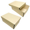 Lineco Archival Photo Card Box, Museum-Quality, 5x8x12 Inch, Tan, 2 Pack New