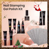 Beetles Nail Stamp Gel 16Pcs French Tip Nail Stamp Kit 8 Colors, X00428C8PR New