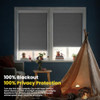 Motorized Blinds No Drill Automatic Blinds Shades Electric Blinds 45 x 72 - Grey New