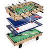 Best Choice Products 4-in-1 Multi Game Table Combination Arcade Set - Natural New