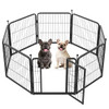FXW Instant Dog Playpen RV Camping Quick Setup Dog Fence Hinged Panels 24" H
