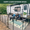 FXW Instant Dog Playpen RV Camping Quick Setup Dog Fence Hinged Panels 24" H