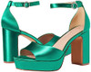 THE DROP WOMEN'S HAMALIE PLATFORM - SIZE 8.5 - JADE SATIN