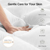 NOVILLA KING DORM MATTRESS TOPPER SOFT PILLOW TOP DOWN ALTERNATIVE - WHITE