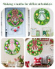DDHS 22'' Boxwood Wreaths Front Door Artificial Spring Wreath (Hello Sign) New