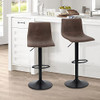ALPHA HOME Bar Stools Counterr Seat Modern Square Pu Leather Kitchen Counter New