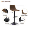 ALPHA HOME Bar Stools Counterr Seat Modern Square Pu Leather Kitchen Counter New
