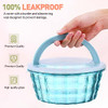 Lallisa 9 Pieces Salad Bowls with Lids Set Plastic Salad Mixing Lunch Container New