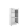 CorLiving Hawthorne White Engineered Wood 3 Shelf Bookcase 2 Adjustable Shelves New