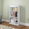 CorLiving Hawthorne White Engineered Wood 3 Shelf Bookcase 2 Adjustable Shelves New