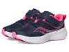 SAUCONY KINVARA 14 ALTERNATIVE CLOSURE SIZE: YOUTH 4 PINK/NAVY