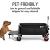 Portal 26" Extra Wide 55" Long Foldable Wagon with Tailgate, Large 600L