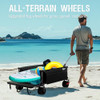 Portal 26" Extra Wide 55" Long Foldable Wagon with Tailgate, Large 600L