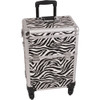 SUNRISE Makeup Case on Wheels 2 in 1 I3561 Hair Stylist Professional - Zebra New