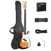 GLARRY Full Size Electric Bass Guitar 4 String Exquisite, B09K75R294 - Sunset New